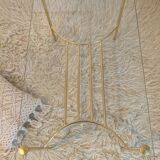 Table coffee glass and gold metal 1980