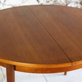 Vintage teak round table and 4 chairs, 1960