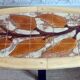 Oval coffee table/salon signed RAYNAUD - 1960s.