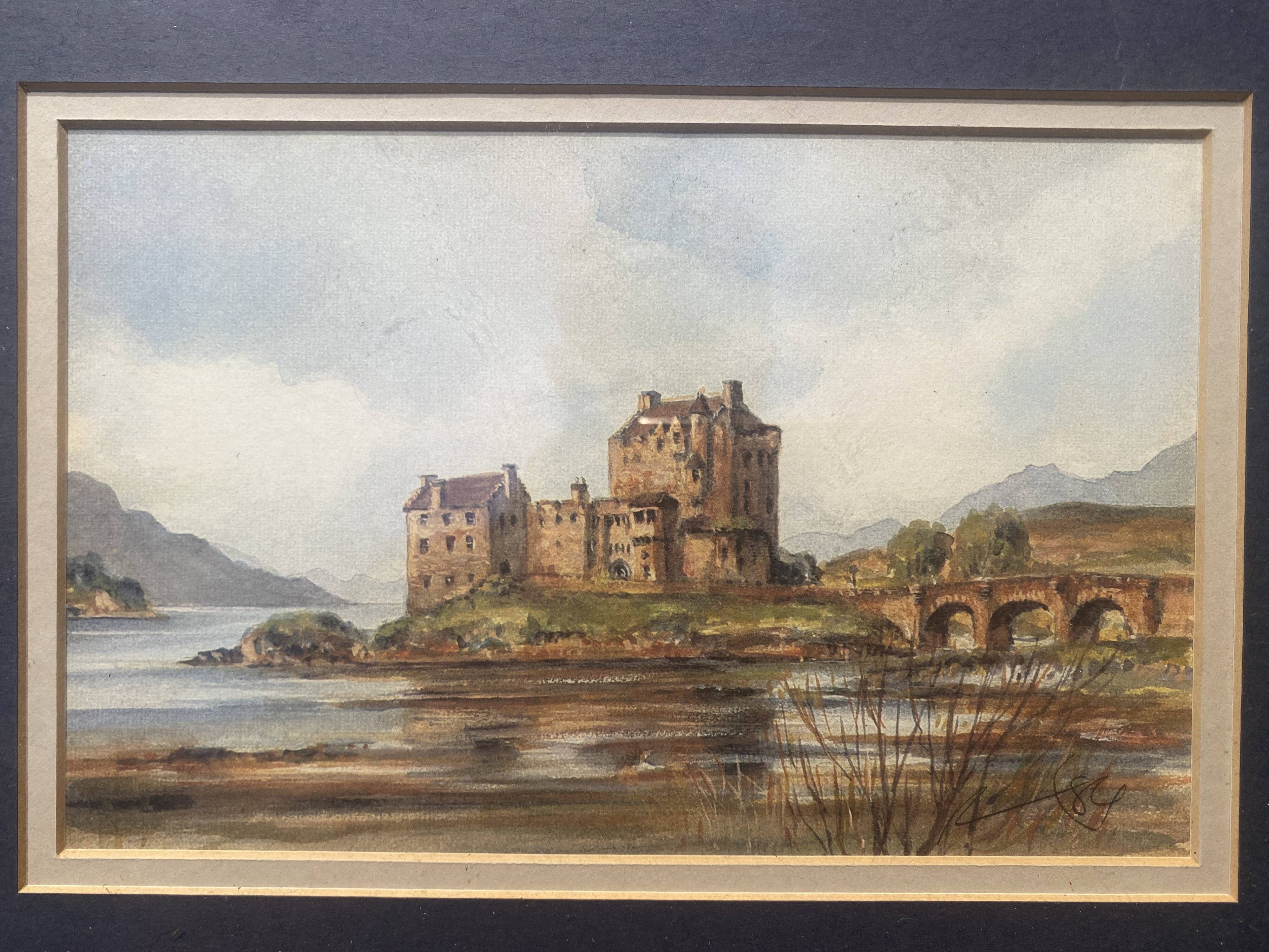 Painting on framed paper