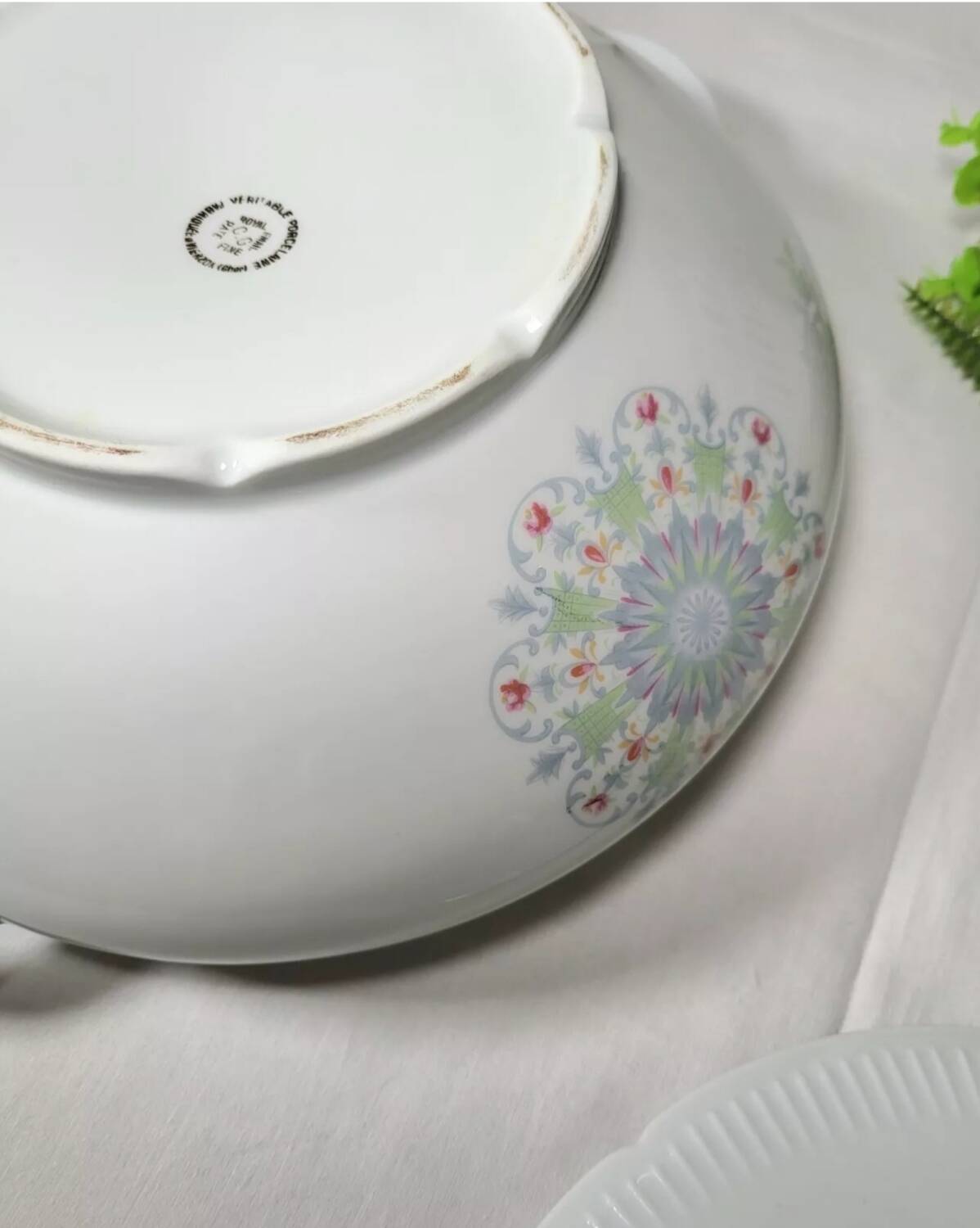 Vegetable Soup Tureen in Vierzon Porcelain
