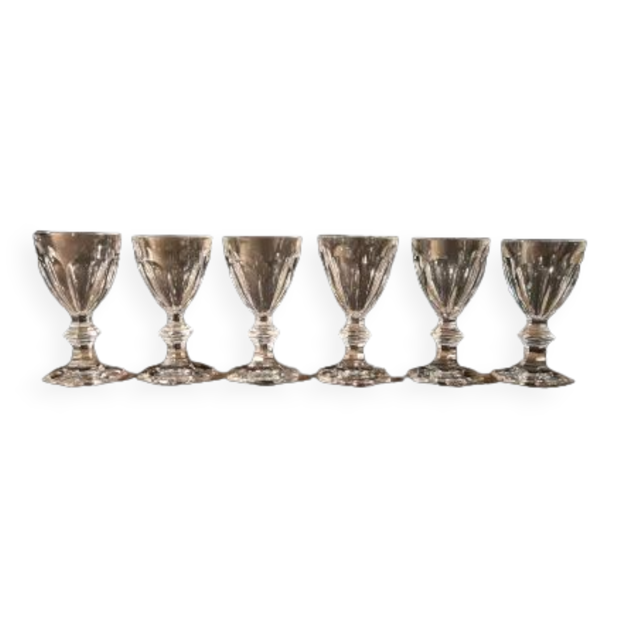 Harcourt service white wine glasses Baccarat