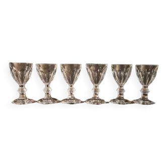 Harcourt service white wine glasses Baccarat