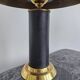 Pair of Mid Century Modern table lamps in brass and leather 1960