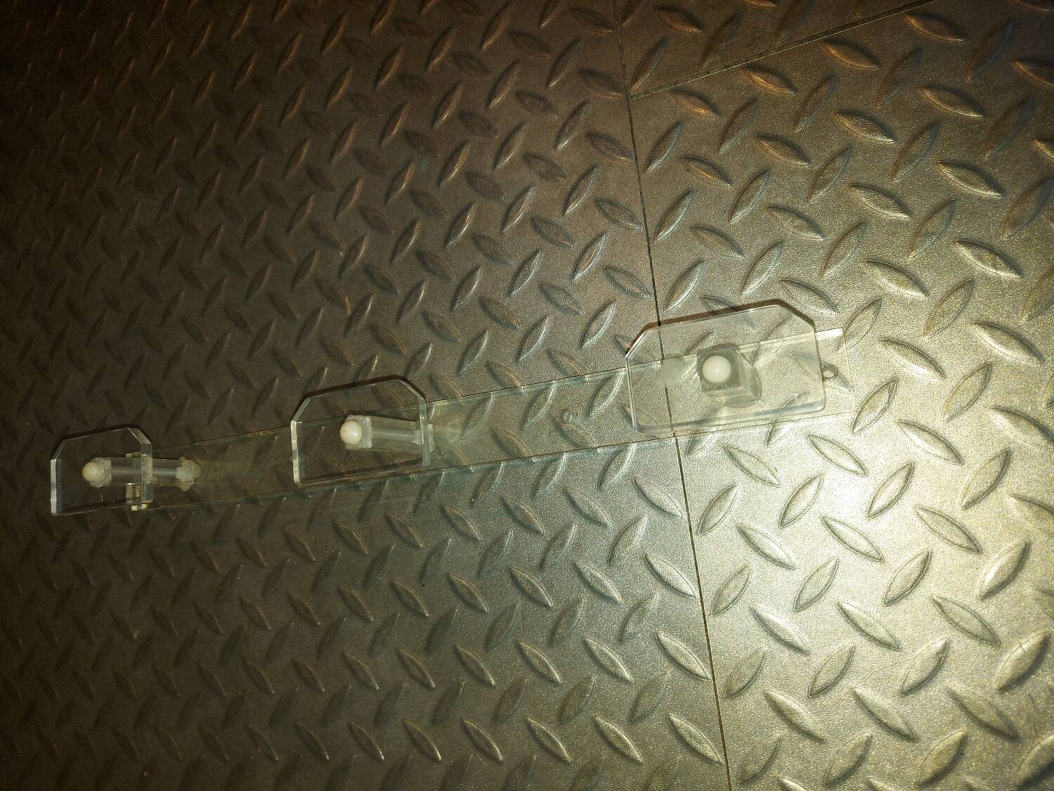 Vintage wall-mounted plexi coat rack