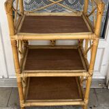 Rattan shelf