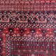 Handmade turkmen hachli vintage rug 142cm x 221cm 1960s
