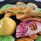 Wall plate signed Vallauris ceramic trompe-l'oeil / seafood / 1950 / French riviera