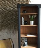 Wooden and black library