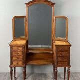 Coiffeuse avec miroir triptyque de style Louis XVI, XXe siècle