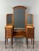 Large dressing table with triptych mirror, Louis XVI style, 20th century.