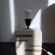 Lampe en pierre et laiton, vintage