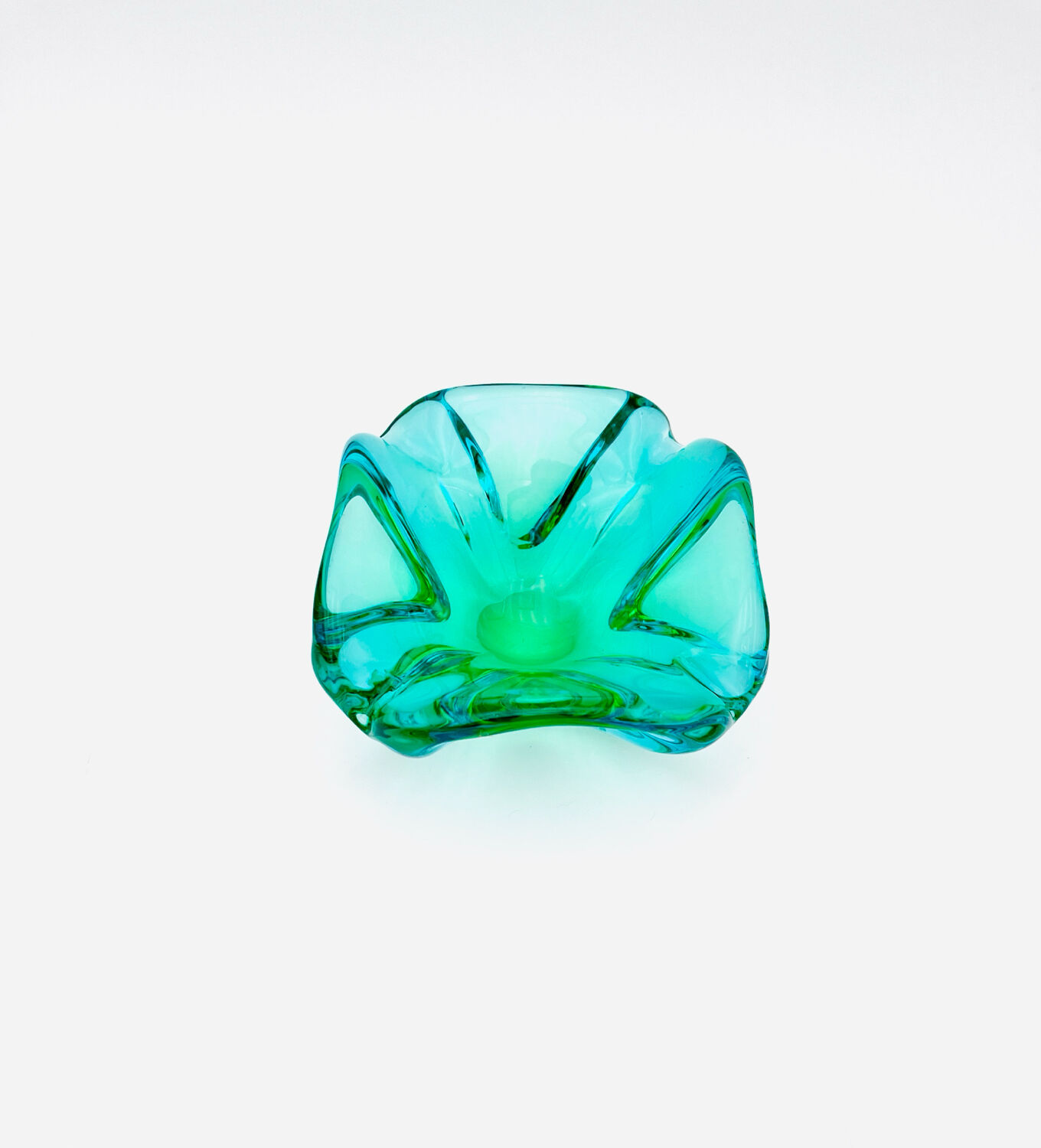 Rare Murano Vide-poche Ouraline Sommerso - Design by Flavio Poli - 1960