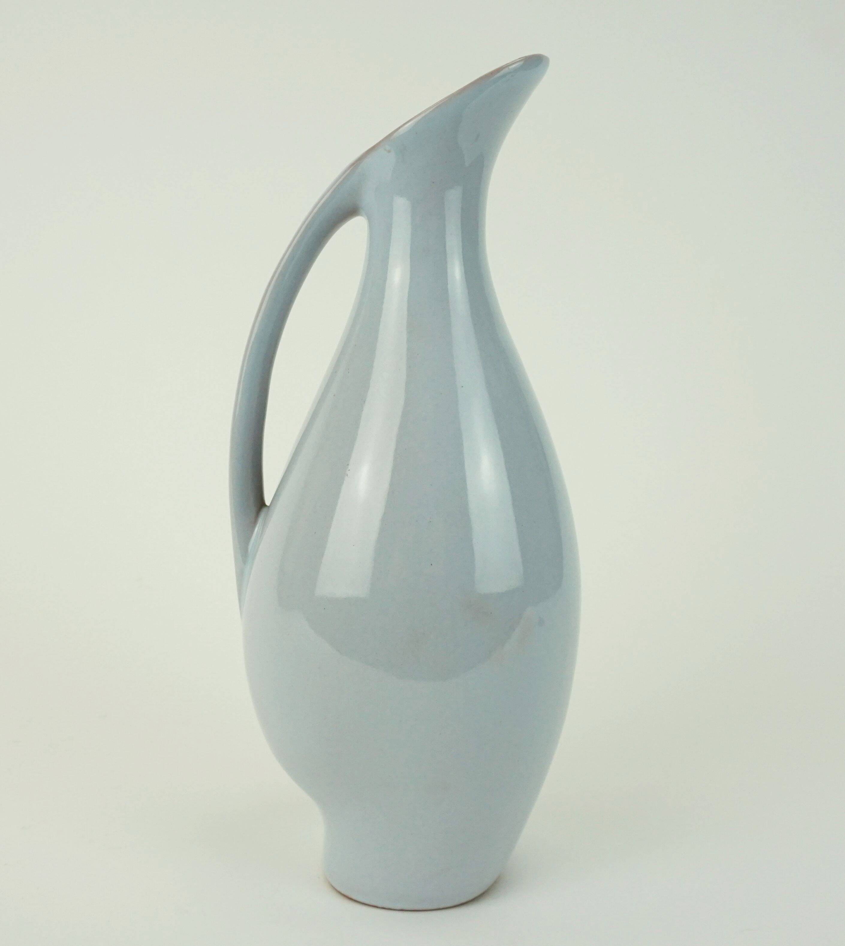 Ceramic vase 1950s organic shape fritz van daalen jug model k14/7