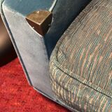 Large Vanhamme l'Excessif armchair with pouf