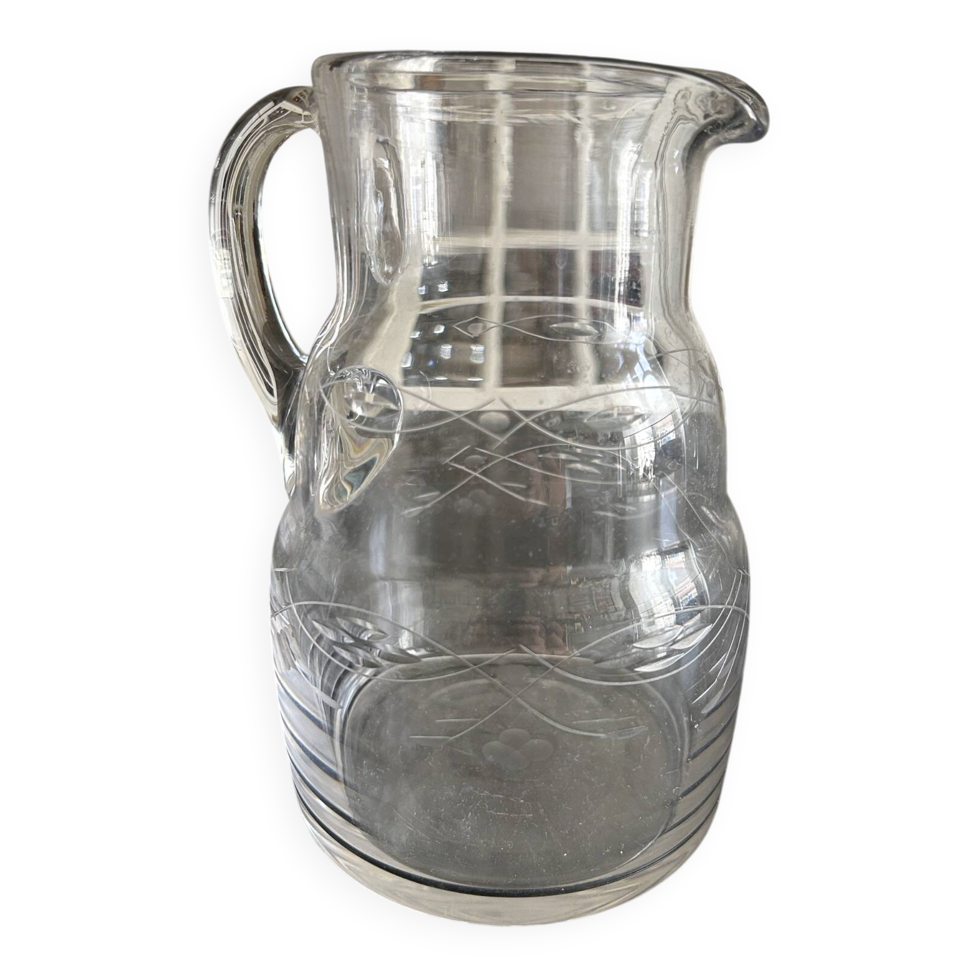 1950s glass pitcher