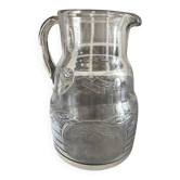 Pichet en verre années 50