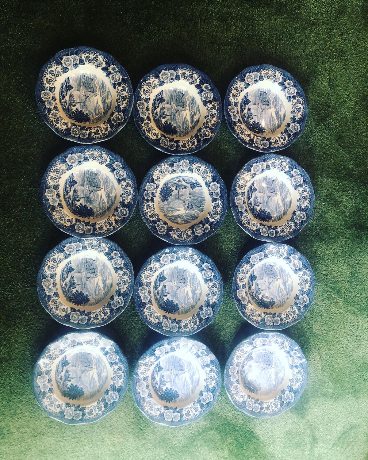 12 Wedgwood Lochs of Scotland plates