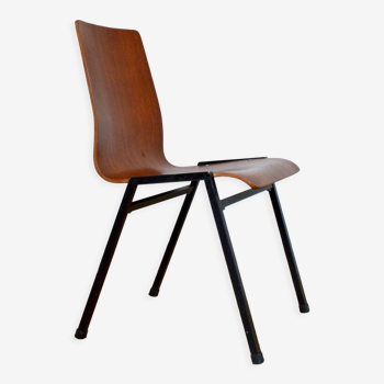 Chaise industrielle vintage 1950s