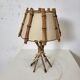 Lampe de chevet rotin