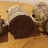 Set of 2 pots and 1 ceramic mug by Gustave RAYNAUD