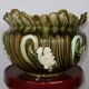 Cache-pot en faïence barbotine, art nouveau – 1920