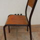 Lot de 4 chaises d'école Mullca 510 vintage