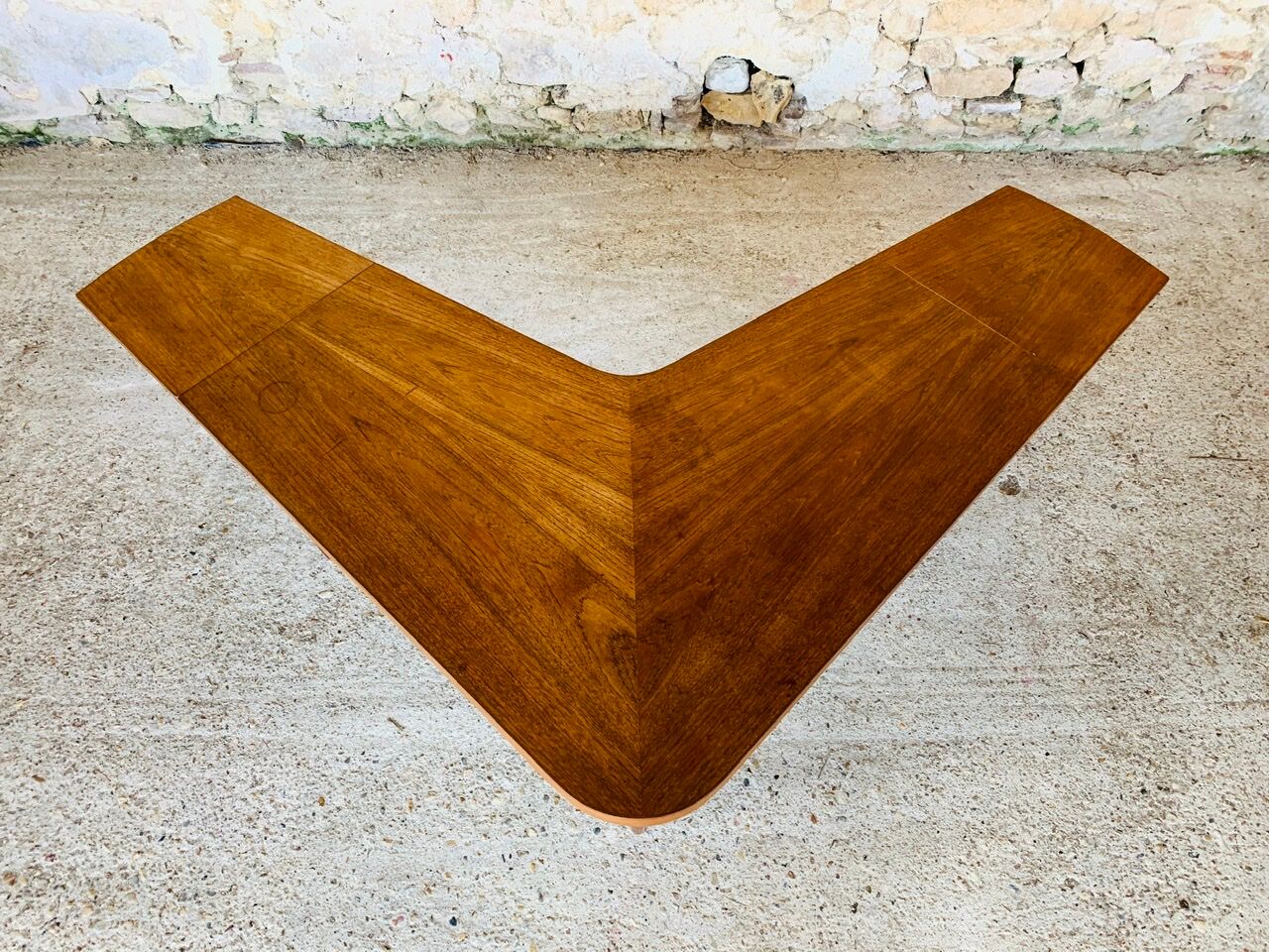Vintage Scandinavian boomerang coffee table with folding extensions by Samcom, 1960
