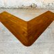 Vintage Scandinavian boomerang coffee table with folding extensions by Samcom, 1960