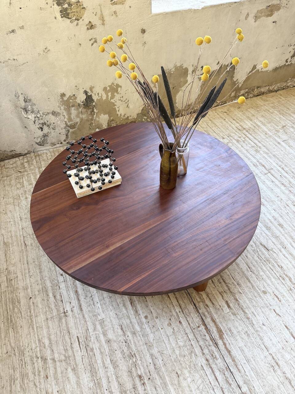 50s round tripod coffee table