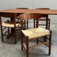 4 'J39' chairs and 'C18' shaker table, Børge Mogensen, FDB Møbler, Denmark