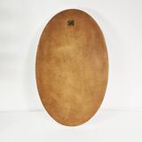 Minimalist wall mirror - oval, Germany, 70s