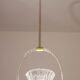 Ercole Barovier Art Deco Chandelier, "Bullicante" Glass Murano, 1940