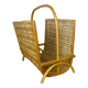 Vintage rattan magazine holder 60s