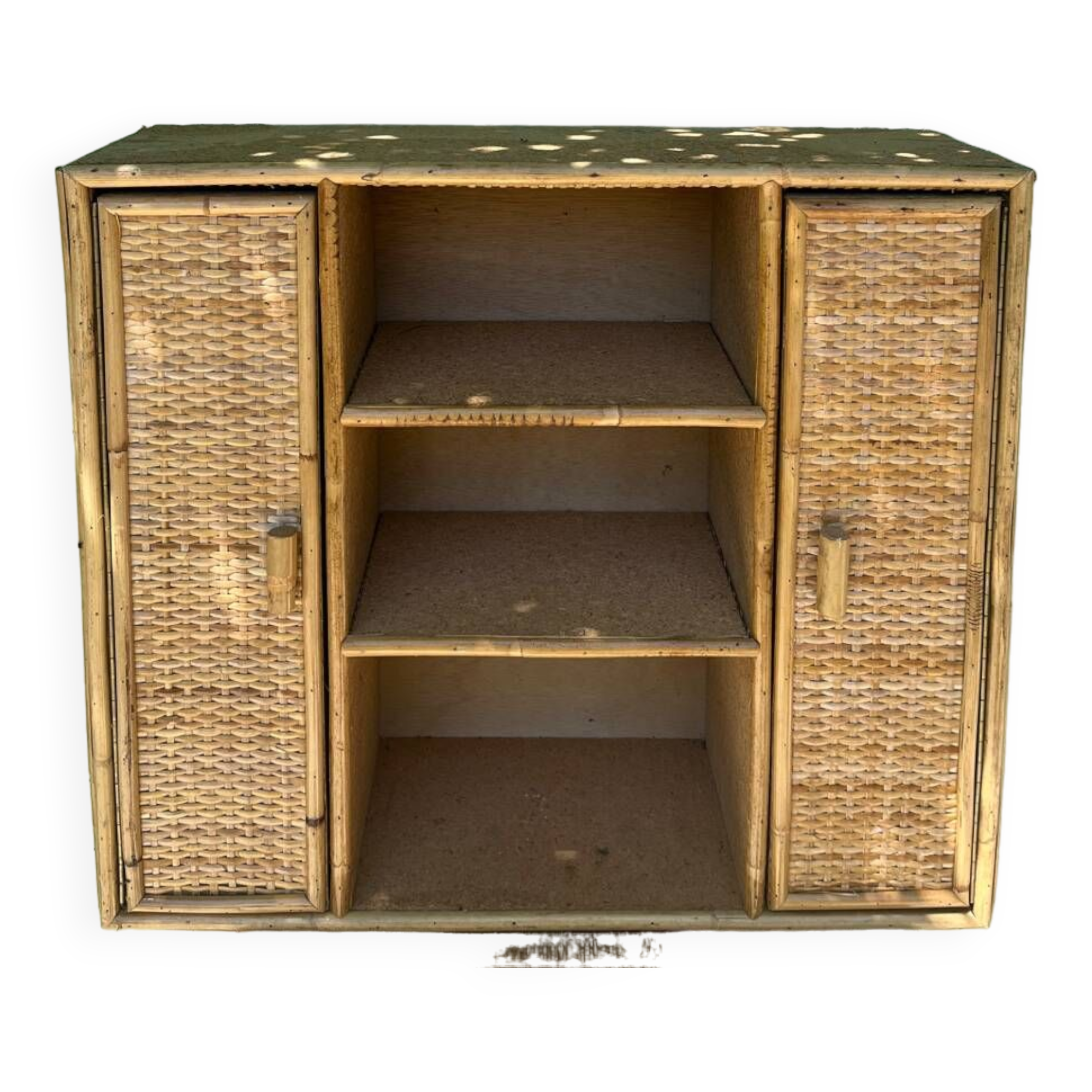 Rattan wardrobe