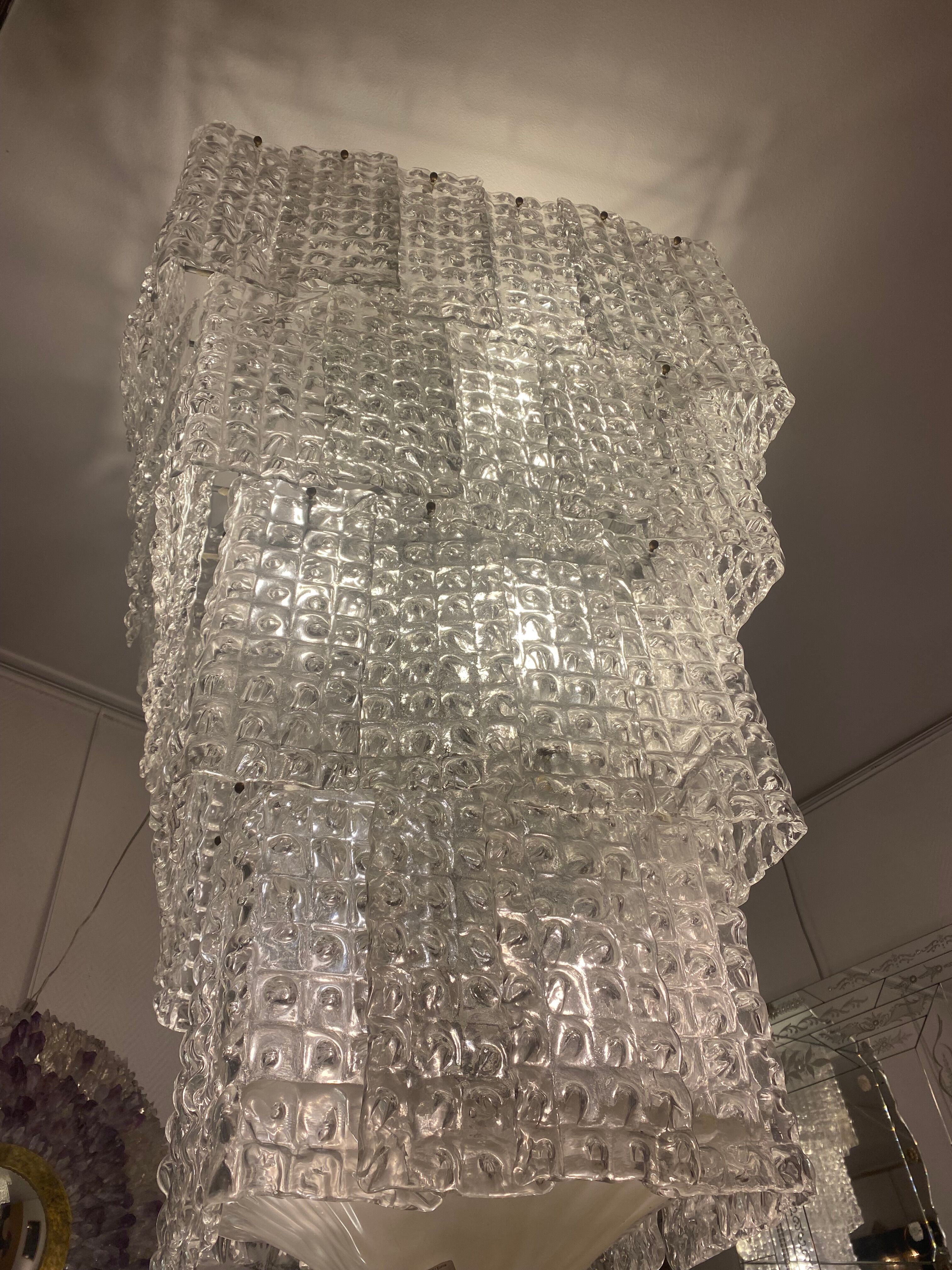 Murano glass chandelier  1970