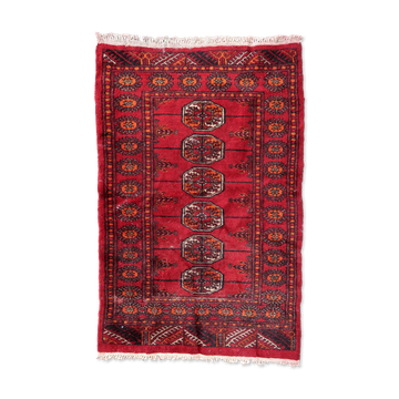 Vintage pakistani carpet lahore handmade 80cm x 122cm 1970s