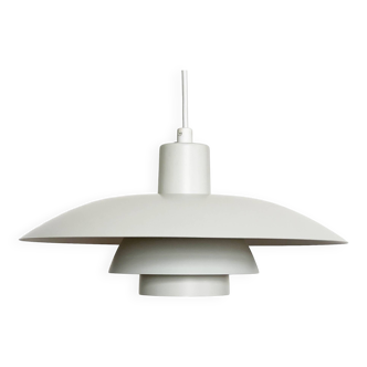 White pendant light PH 4/3 by Poul Henningsen for Louis Poulsen. Denmark 1980s