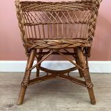 Small wicker armchair for children
