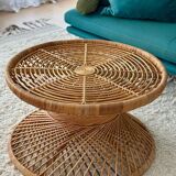 Rattan coffee table