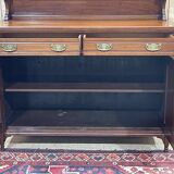 English art nouveau buffet in mahogany early twentieth century