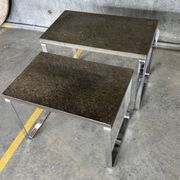 Nest of Draenert Slate Stone Tables