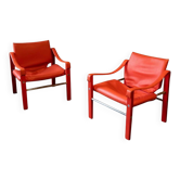 Fauteuils lounge safari par Maurice Burke