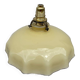 White and beige glass pendant light