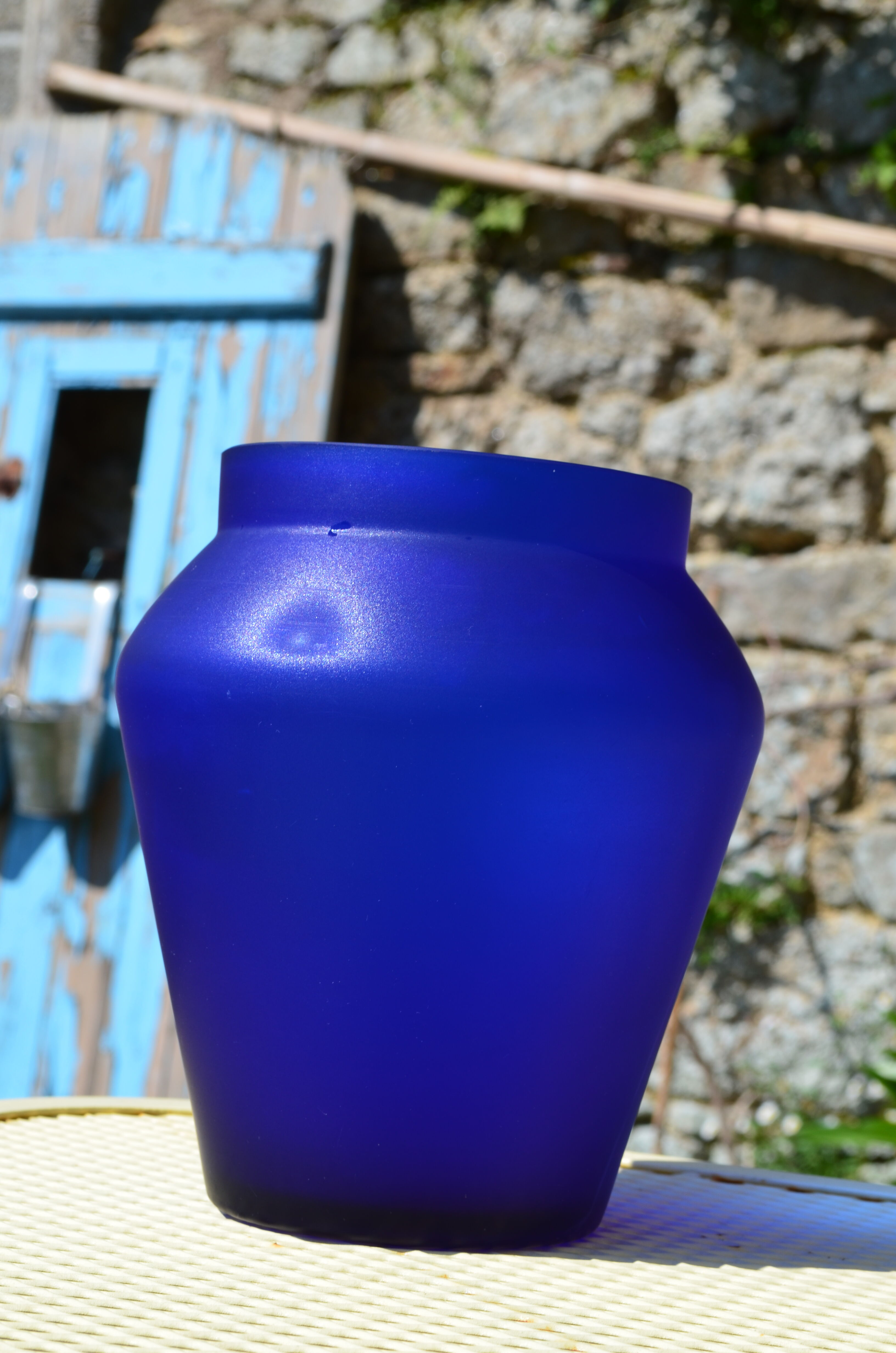 Blue vase