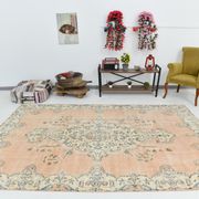7x10 oriental peach turkish rug 206x309cm