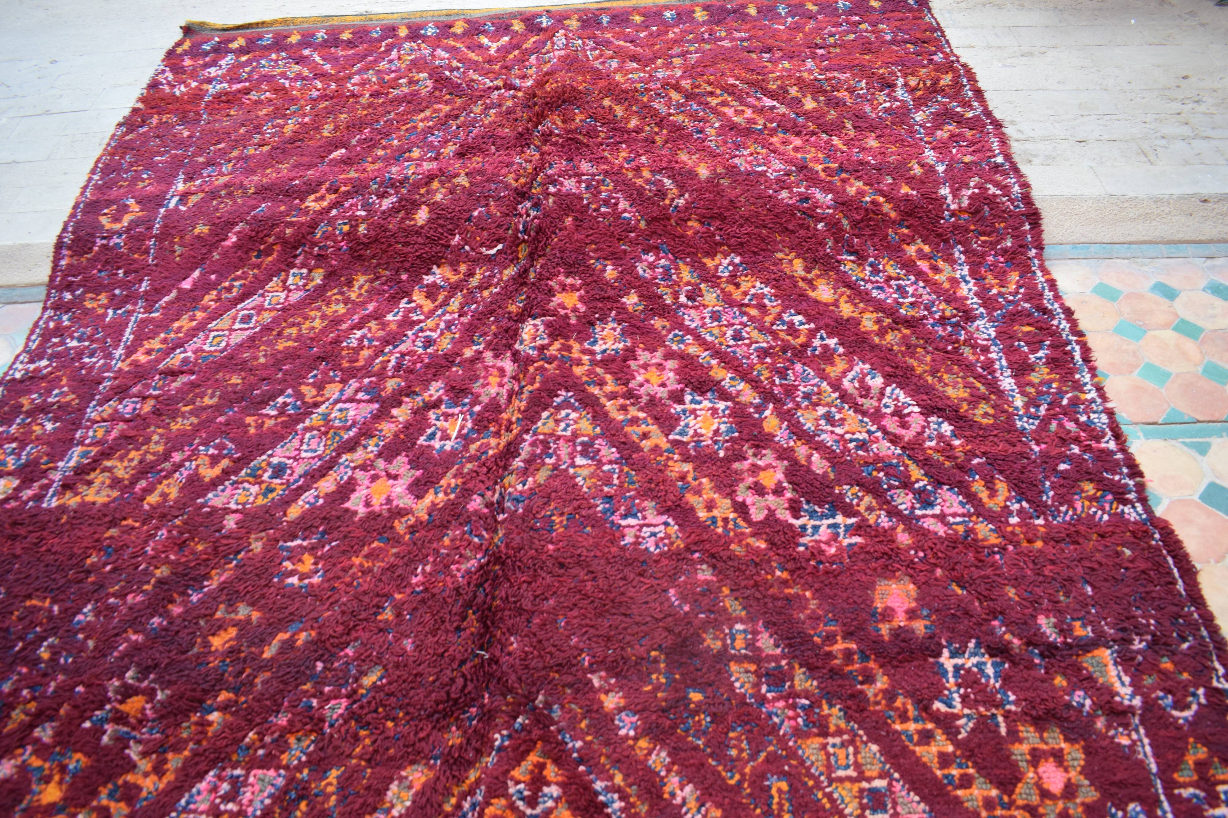 Berber rug Moroccan vintage Atlas