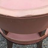 Paire de chaises de chambre vintage à dossier bas des années 30/50