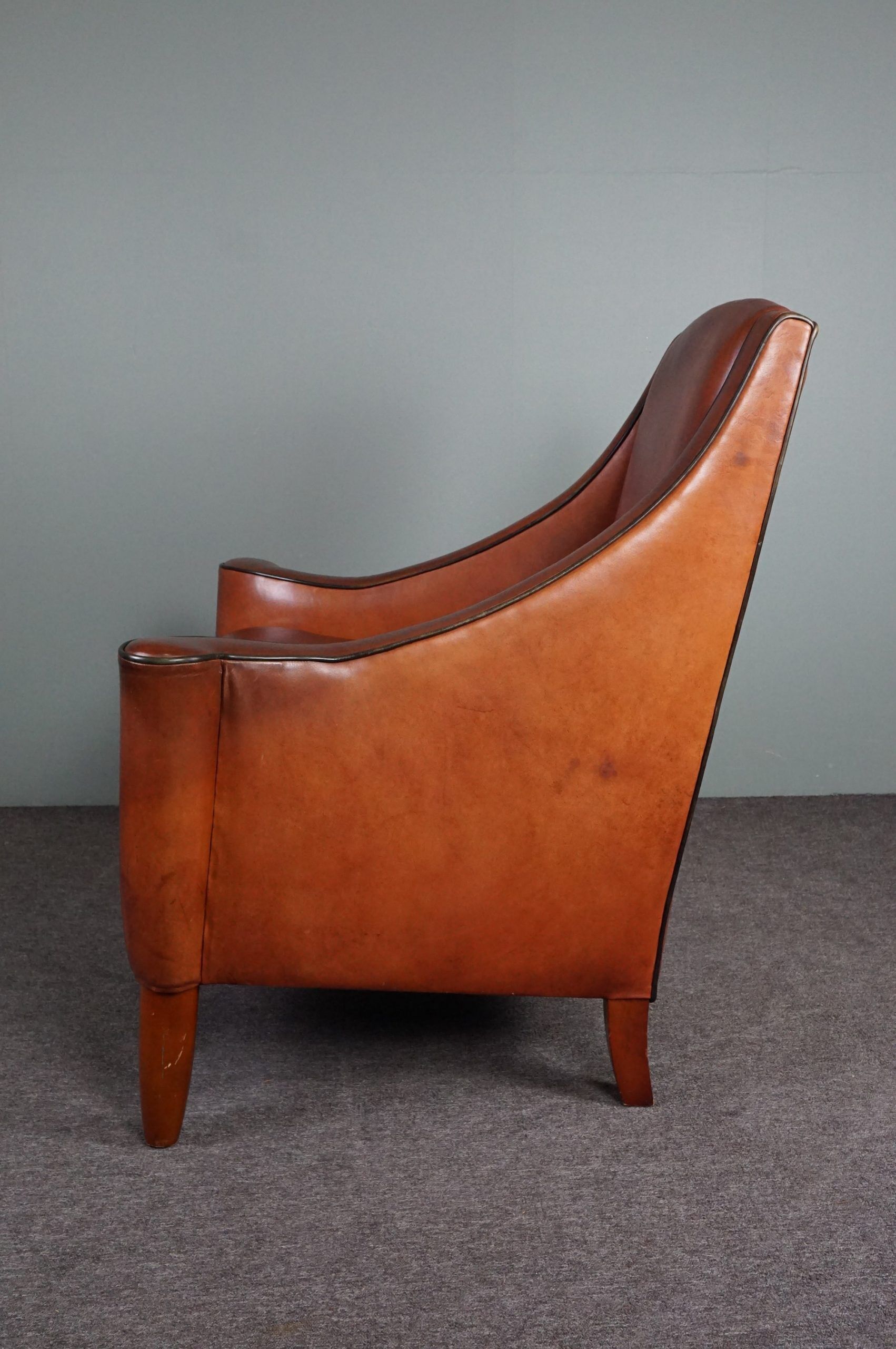 Design leather armchair