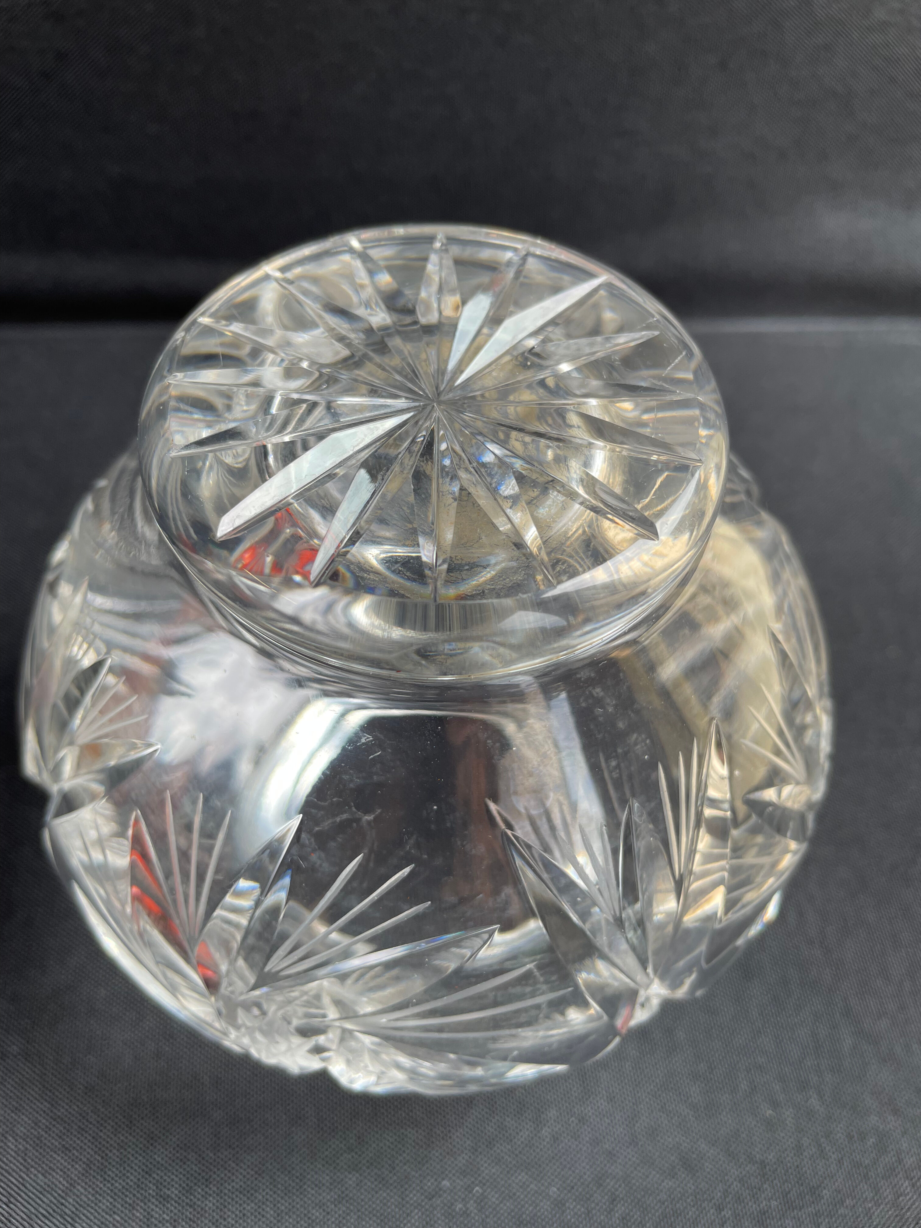 Ball Vase (1) - Cut Crystal